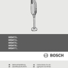 Инструкция по эксплуатации для блендера Bosch MSM 64035