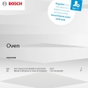 Инструкция по эксплуатации 1 для духового шкафа Bosch VGD553FB0