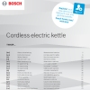 Инструкция по эксплуатации для электрочайника Bosch TWK5P475