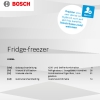 Инструкция по эксплуатации для холодильника Bosch KIN96NSE0