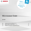 Инструкция по эксплуатации для микроволновой печи Bosch BEL520MS0